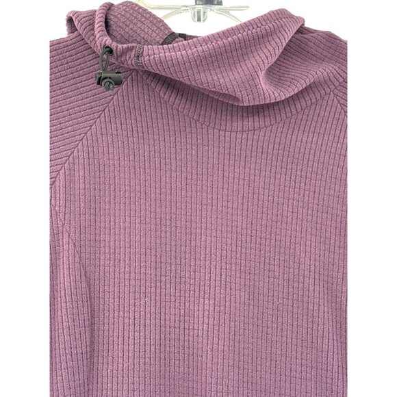 Melanzana Womens L Purple Recycled Polyester Hooded Dress With Kangaroo Pocket - Picture 3 of 5